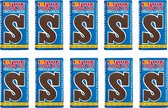 Tony Chocolonely Sinterklaas Letterreep Puur - S - 10 stuks van 180 gram | Fairtrade Sint Chocolade