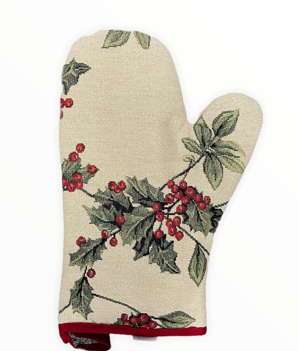 Ovenwant - Luxe gobelinstof - Mistletoe - Kerst - Hulst