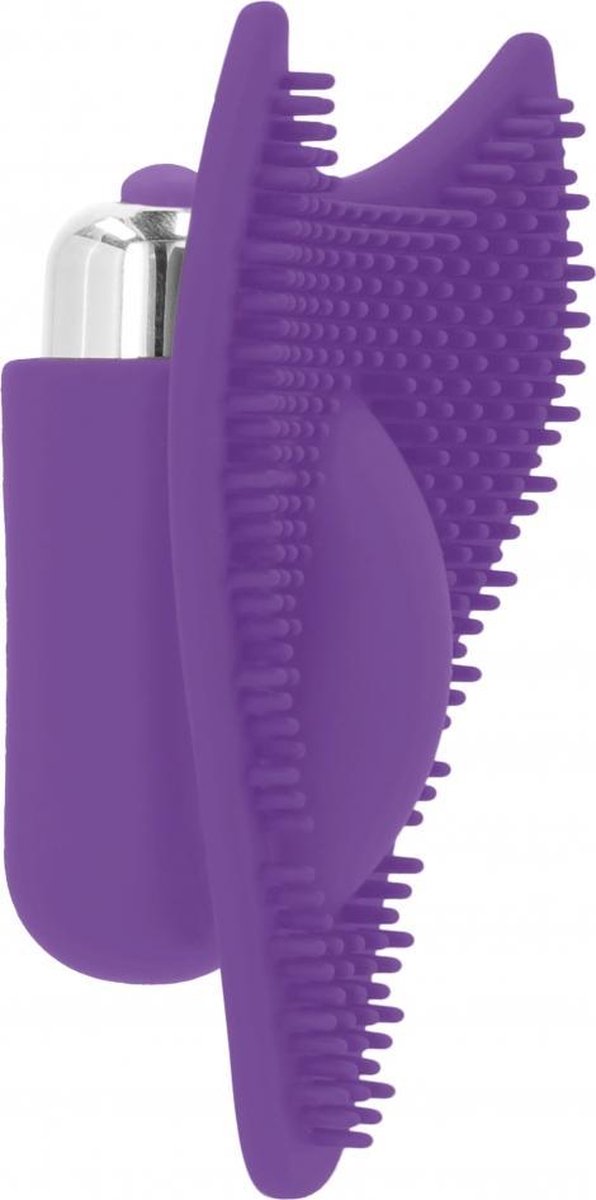 Simplicity GEOFF Clitorale Bullet Vibrator met Stimulerende Ribbels - Paars