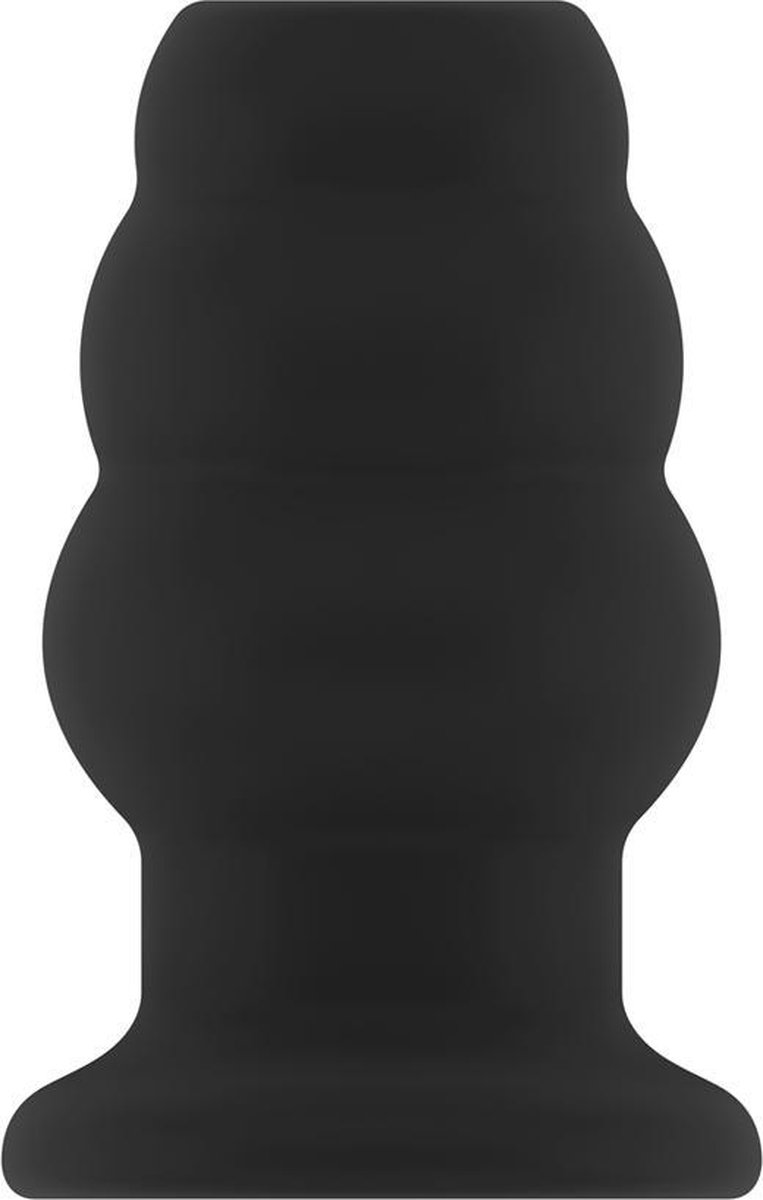 No.50 - Medium Hollow Tunnel Butt Plug - 4 Inch - Black