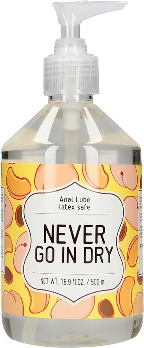 Goedkoopste Anal Glijmiddel - NEVER GO IN DRY - 500 ml