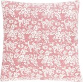 Hoyz | Flower Garden Blush Kussen | 60 X 60 | Sierkussen Voor Woonkamer Of Slaapkamer