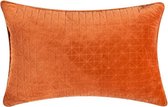 Hoyz | Triangle Velvet Rust Kussen | 40 X 60 | Sierkussen Voor Woonkamer Of Slaapkamer