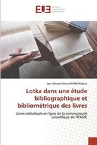 Lotka dans une étude bibliographique et bibliométrique des livres