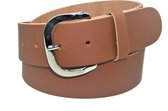 100% leer- 4 cm breed - Damesriem - cognac - taillemaat 110 cm