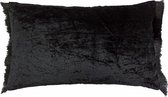 Hoyz | Crushed Velvet Fringes T Kussen | 30 X 50 | Sierkussen Voor Woonkamer Of Slaapkamer