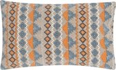 Hoyz | Ethnic Print Lead/Rust Kussen | 30 X 50 | Sierkussen Voor Woonkamer Of Slaapkamer