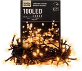Kerstverlichting warm-wit | 100 ledlampjes | 7,4 + 3 meter