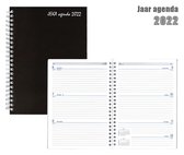 Bureau-agenda 2022 - Castelli - H77 - JEKA - spiraal - Zwart