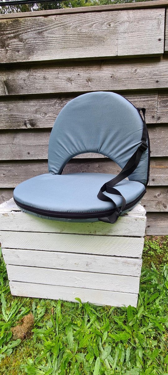 Relaxseat- campingstoelen- grijs- verstelbaar-licht-compact