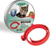 100% natuurlijke vlooienband - katten - rood - zonder schadelijke pesticiden - 100% natuurlijk - vlooien en teken - zonder giftige pesticiden - milieuvriendelijk en veilig