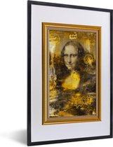 Fotolijst incl. Poster - Mona Lisa - Da Vinci - Lijst - Goud - 40x60 cm - Posterlijst