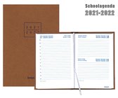 Brepols agenda - Schoolperiode 2021-2022 - Exotique - Cognac - 1d/1p - 11.5 x 16.9 cm