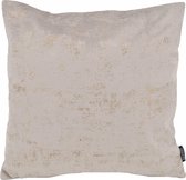 Flo Gold Velvet Grijs Kussenhoes | Fluweel / Polyester | 45 x 45 cm