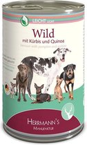 Herrmann's Light Honden Natvoer - Wild met Pompoen - 400 g