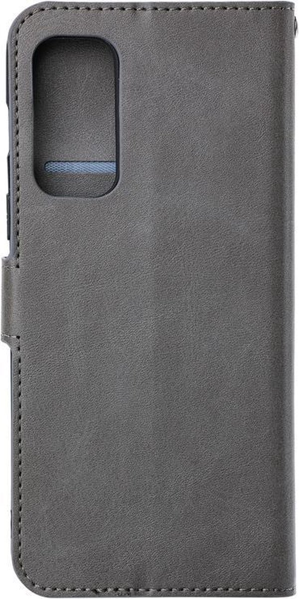 Bookcase Geschikt voor: Oppo Reno6 5G - Grijs - portemonee hoesje