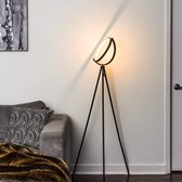 Moderne Led Vloerlamp  - Staande - leeslamp -  Zwarte Lamp - Driepoot - Voor binnen - Voor woonkamer
