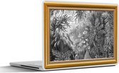 Laptop sticker - 14 inch - Kunstwerk - Oude meesters - Lijsten - Goud - 32x5x23x5cm - Laptopstickers - Laptop skin - Cover