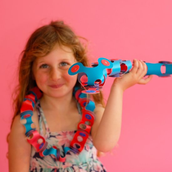 Clixo Rood/ Blauw 18-delig - flexibel magnetisch speelgoed