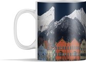 Mok - Kleurrijke huizen in de Alpen in Zwitserland - 350 ml - Beker