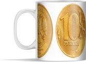 Mok - Een muntstuk van de Russische roebel - 350 ml - Beker
