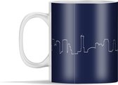 Mok - de skyline van New Orleans in lijnen - 350 ml - Beker