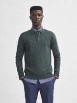 SELECTED SLHBERG LS KNIT POLO NECK B NOOS Heren Trui  - Maat S