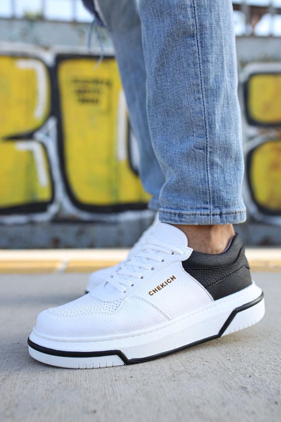Chekich Men's Sneaker - blanc - noir - chaussures - CH075 - taille 43