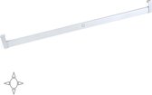 Emuca Garderobestang Polux met LED-licht, verst. 1.008-1.158 mm, bewegingssensor, Aluminium, Mat geanodiseerd
