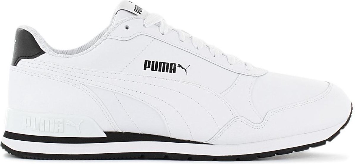 Puma ST Runner V2 Full Leather Heren Sneakers Sportschoenen Schoenen 365277-01 Wit