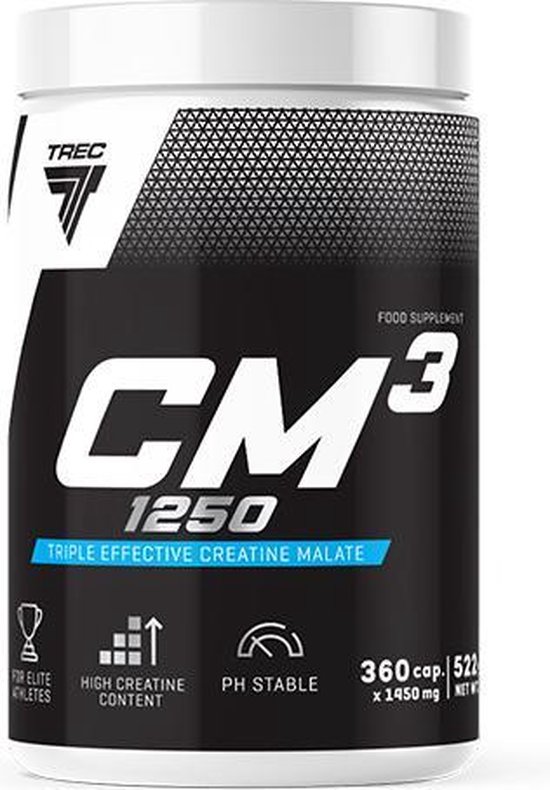 CM3 - Creatine Malate - Maximale Portion - 360 capsules