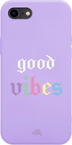 Good Vibes Purple - iPhone Rainbow Quotes Case