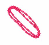 Folat - ketting - Neon roze - 100cm