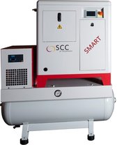 Schroefcompressor Smart 7TD met Persluchtketel en V-snaar - Werkdruk: 10 bar, Vermogen : 7,5 kW