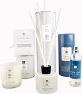 EBM - White Flower & Jasmine home geuren -Dames - Geuren-Pakket - cadeaupakket - giftset-vrouw - geschenkset - met Geurstokjes - Geurkaars - Home parfum - Geurzakje