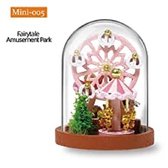 DIY Mini World Glass Cover House - 005 - Fairytale Amusement park - inclusief stolpje