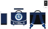 REAL MADRID Schooltas - Twee compartimenten - 41 cm - Zwart