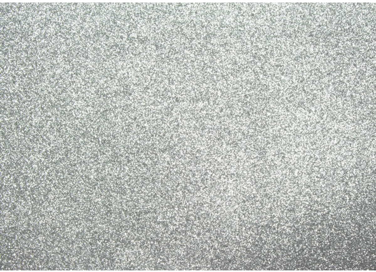 Kangaro glitterkarton - zilver - 50x70cm - pak 10 vel