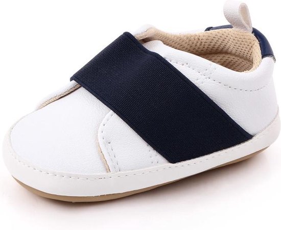 Weven Verantwoordelijk persoon het formulier Wit met zwarte schoenen - Kunstleer - Maat 21 - Harde zool - 12 tot 18  maanden | bol.com