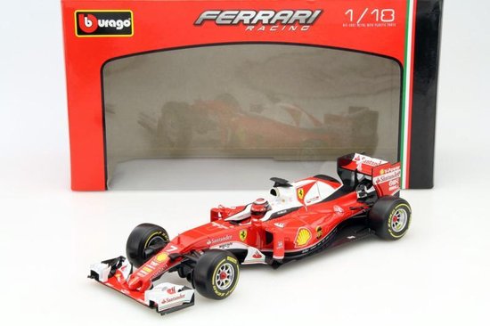 Formule 1 Ferrari SF16-H S. Vette - 1:18 - Bburago - Geen automerk