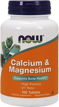 Calcium en Magnesium Tablets-100 tabletten