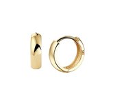 YO&NO - Oorbellen - Goud - Oorringen - Klap - 3mm - 10.5mm - 1.09gr - Sieraden Vrouw - Heren - 14k - 585 Goud