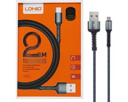 Micro usb kabel oplader universeel | geschikt voor Samsung Galaxy S4, S5 (mini), S6 (edge), Advance, Note / Huawei / Nokia / LG / HTC / eReader Etc Micro-usb Lader / LS64