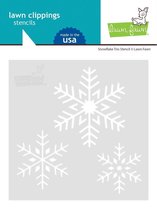 Snowflake Trio 6x6 Inch Stencil (LF2460)