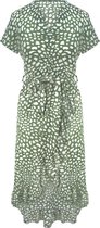 Blob Ruffel Dress Groen