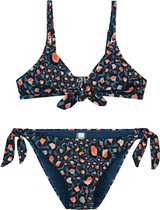Shiwi Triangel bikini set leopard spot knotted triangle bikini - poseidon blue - 176