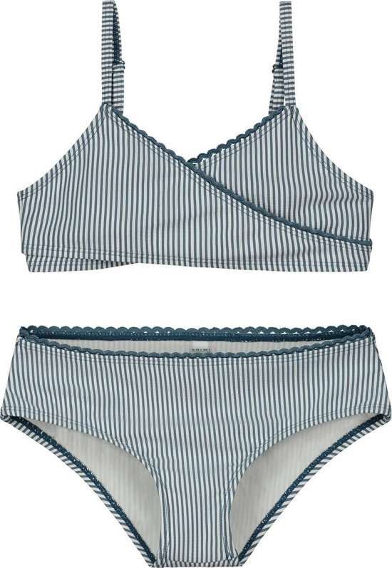 Shiwi Scoop top bikini set cote d'azur twisted scoop top bikini - patagonia blue - 128