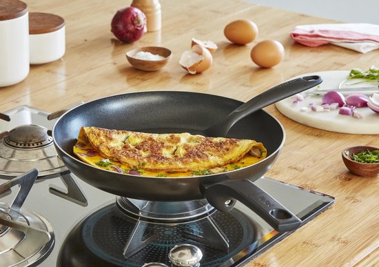 Tefal Easy Cook And Clean B5549712, N/C Pannenkoekenpan 34 Cm Splitter Anti Aanbaklaag Voor Alle Warmtebronnen Behalve Inductie