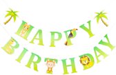 Happy Birthday Slinger Jungle Verjaardag Versiering Feest Versiering Kinderfeestje Happy Birthday Decoratie