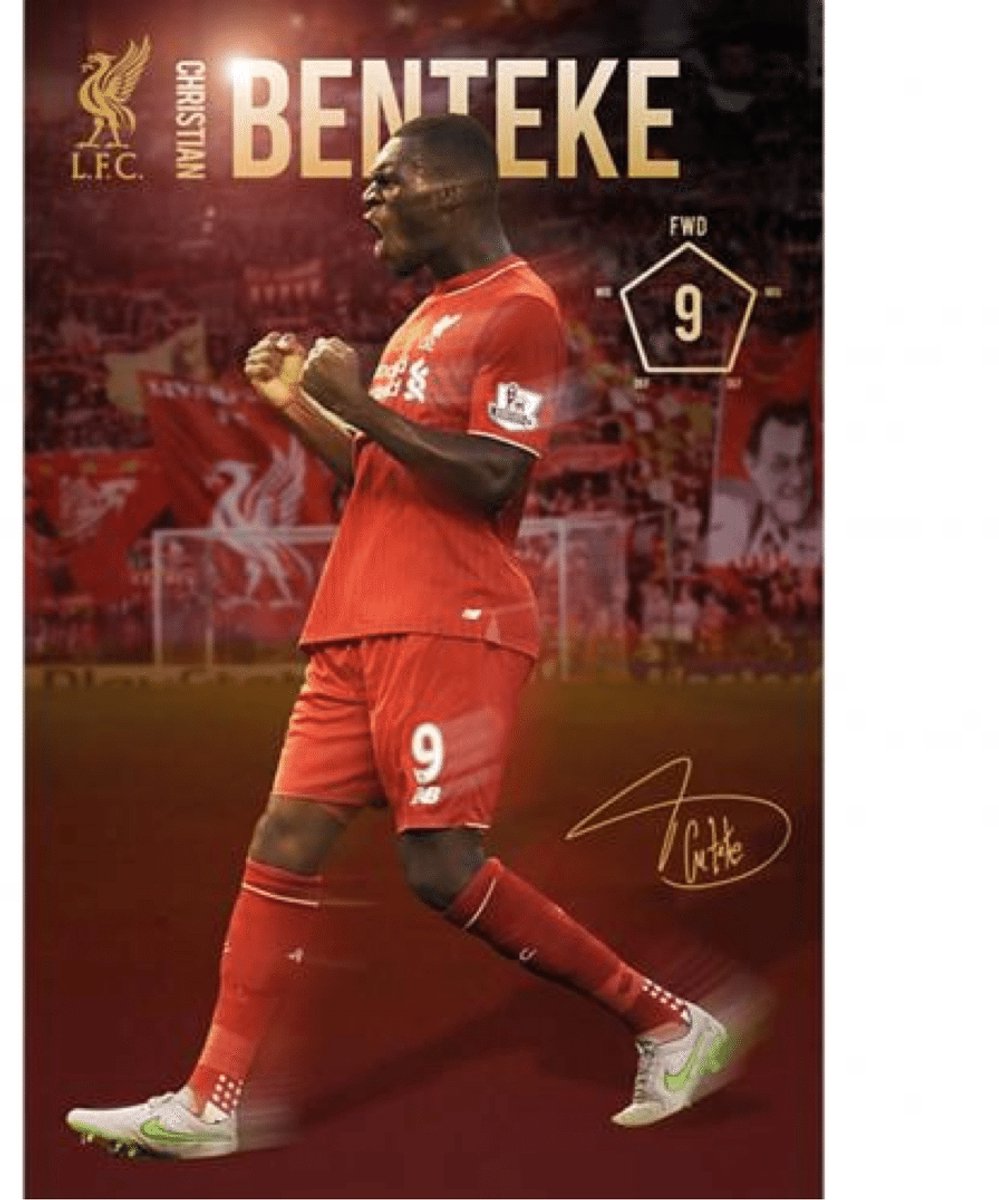 Liverpool FC Poster - Benteke - Multicolor